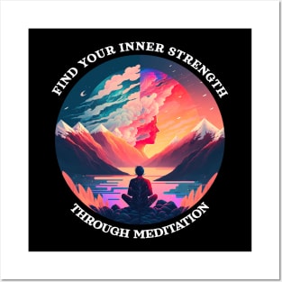 Find your inner strength through meditation Posters and Art